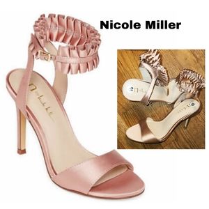 Nicole Miller "annette" smile strap heels.  Sz 10. New